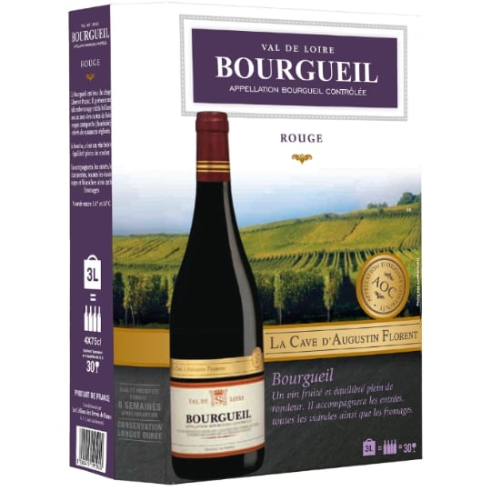Vin Rouge A.O.P. Bourgueil LA CAVE D'AUGUSTIN FLORENT