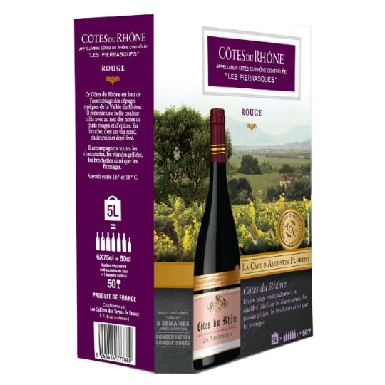 Vin Rouge A.O.P. Côtes-Du-Rhône LA CAVE D'AUGUSTIN FLORENT