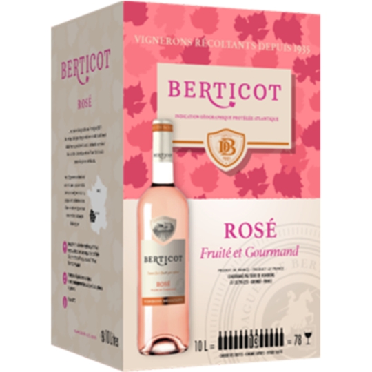 Vin Rosé IGP Fruité et Gourmand BERTICOT