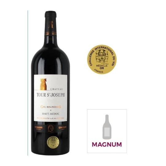 Magnum Chateau Tour Saint Joseph 2016 Haut-medoc Cru Bourgeois - Vin Rouge De Bordeaux AUCUNE