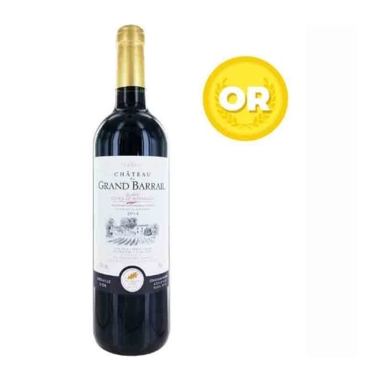 Chateau Grand Barrail 2014 Blaye - Vin Rouge De Bordeaux AUCUNE