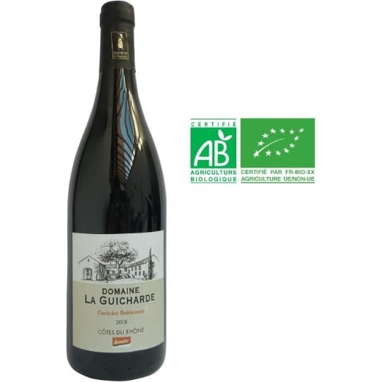 Domaine La Guicharde Cuvée Les Robinsons 2019 Côtes-du-rhône - Vin Rouge De La Vallée Du Rhône - Bio
