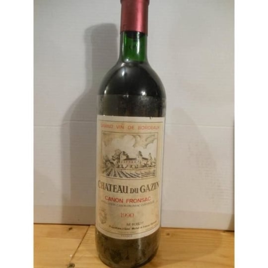 Fronsac Château Du Gazin Rouge 1990 - Bordeaux.