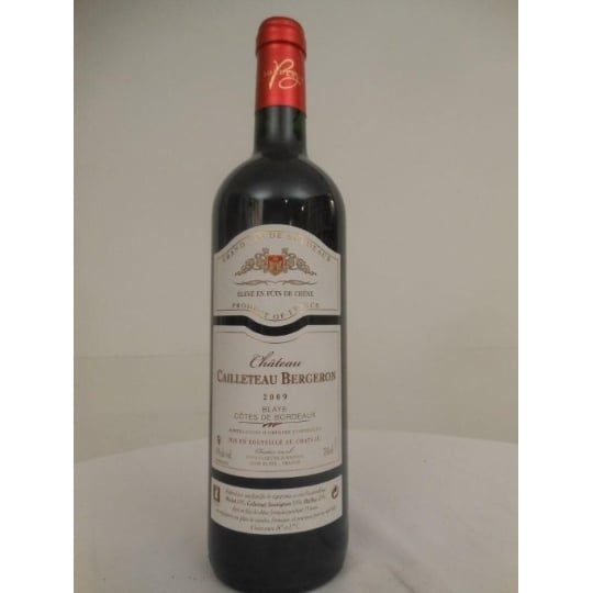 Blaye Château Cailleteau-bergeron Fût De Chêne Rouge 2009 - Bordeaux.