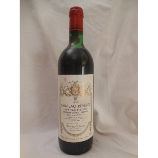 Listrac Château Reverdi Cru Bourgeois Rouge 1975 - Bordeaux.