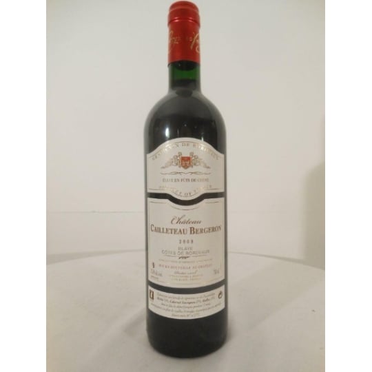 Blaye Château Cailleteau-bergeron Fût De Chêne Rouge 2008 - Bordeaux.