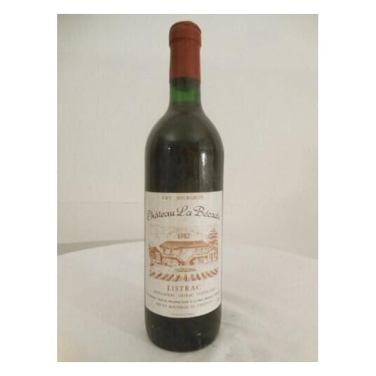 Listrac Château La Bécade Cru Bourgeois Rouge 1982 - Bordeaux.