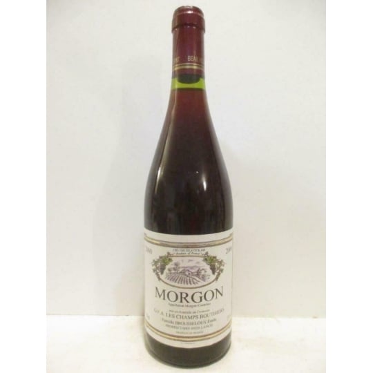 Morgon Émile Brousseloux Les Champs Bouthiers Rouge 2000 - Beaujolais