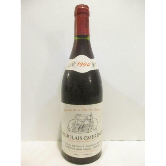 Émeringes Domaine De La Côte De Chevanal Rouge 1994 - Beaujolais