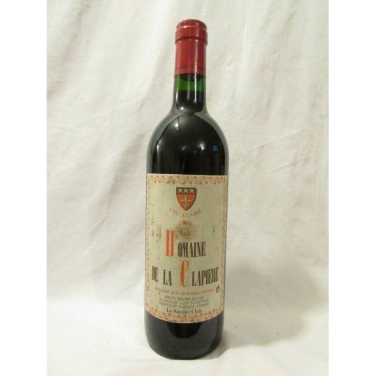 Côtes De Provence Dom De La Clapière Cru Classé Savour Club Rouge 1996