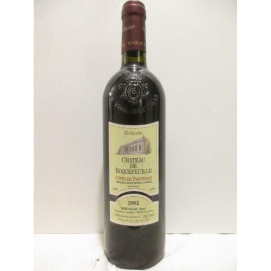 Côtes De Provence Château De Roquefeuille Rouge 2002 - Provence