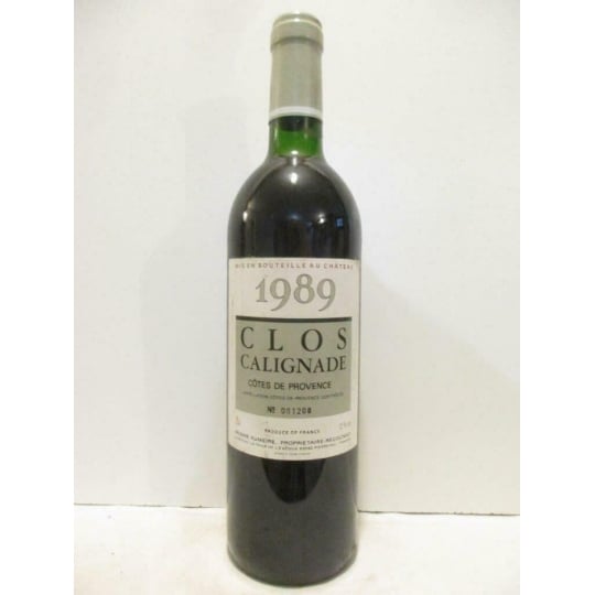 Côtes De Provence Clos Calignade Rouge 1989 - Provence