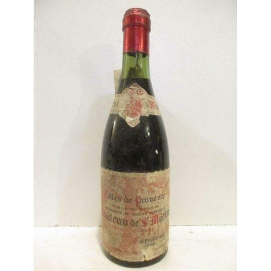 37 Cl Côtes De Provence Château De Saint-martin Cru Classé Rouge 1949