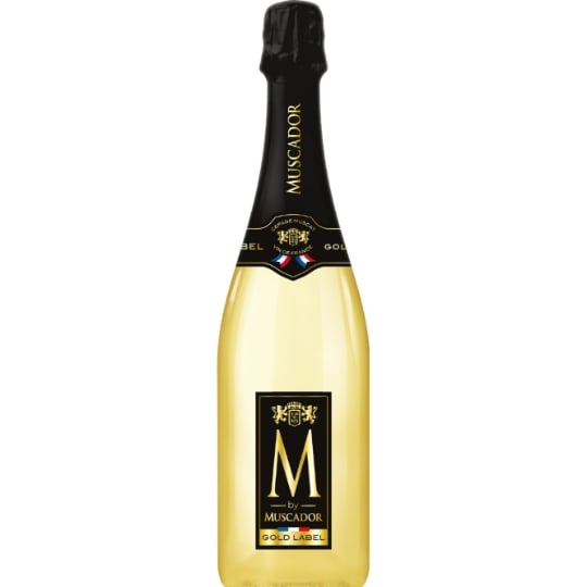 Vin Mousseux Muscat Blanc Grand M gold label MUSCADOR