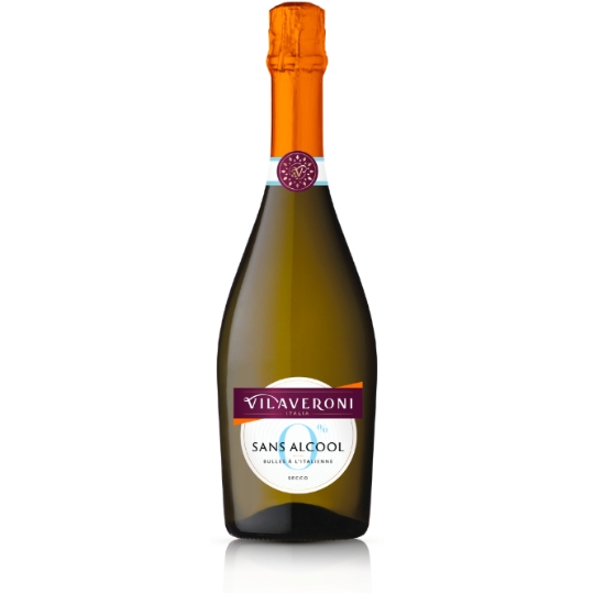 Boisson Sans Alcool Bulles à l'Italienne Secco VILAVERONI