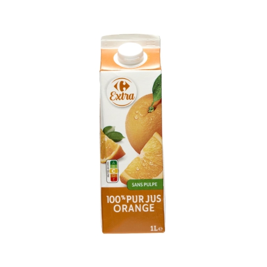 Jus d'Orange Pur Jus Sans Pulpe CARREFOUR EXTRA
