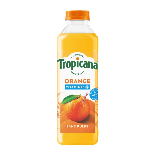 Jus d'orange Vitamines sans pulpe TROPICANA