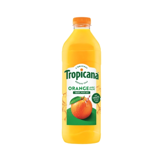 Jus d'Orange Pressée Avec Pulpe Pur Jus TROPICANA
