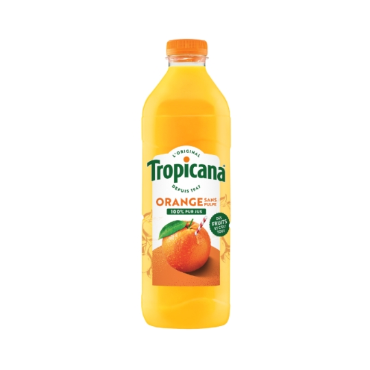 Jus d'Orange Pressée Sans Pulpe Pur Jus TROPICANA