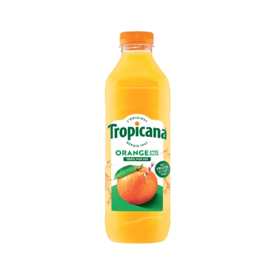 Jus d'Orange Pressée Avec Pulpe Pur Jus TROPICANA