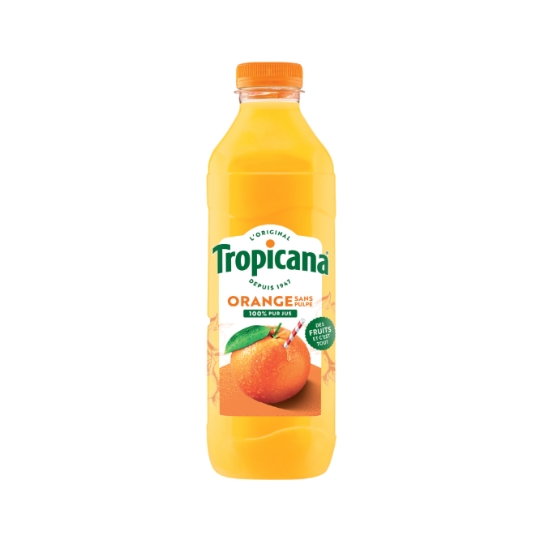 Jus d'Orange Pressée Sans Pulpe Pur Jus TROPICANA