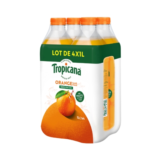 Jus d'Orange Pressée Sans Pulpe Pur Jus TROPICANA