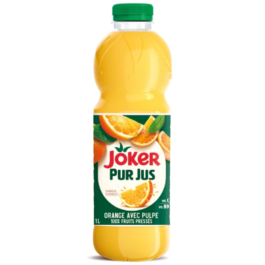 Jus d'Orange Avec Pulpe Engagé et Sans Sucres Ajoutés JOKER