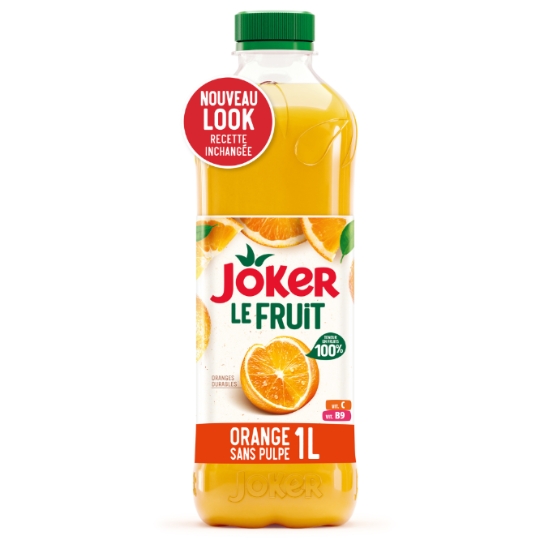 Jus d'Orange Sans Pulpe et Sans Sucres Ajoutés JOKER
