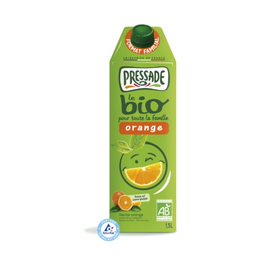 Nectar Orange Doux et Sans Pulpe Bio PRESSADE