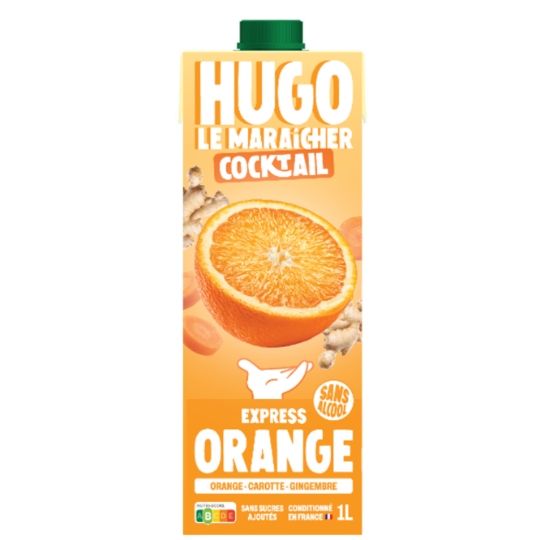 Cocktail Sans Alcool Orange Carotte Gingembre HUGO LE MARAICHER