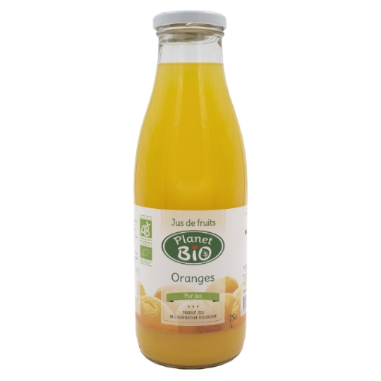 Jus de Fruits Oranges Pur Jus Bio PLANET BIO