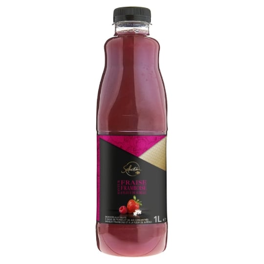 Jus de Fruits Fraise Framboise Sureau CARREFOUR SELECTION