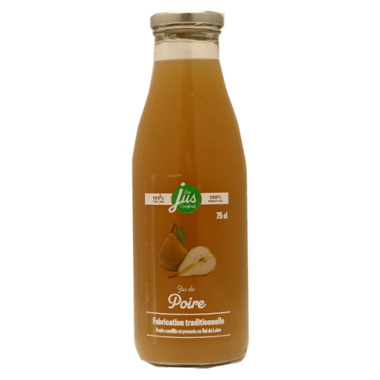 Jus de Poire Fabrication Traditionnelle, 100% Pur Jus, Val de Loire LES JUS COVIFRUIT