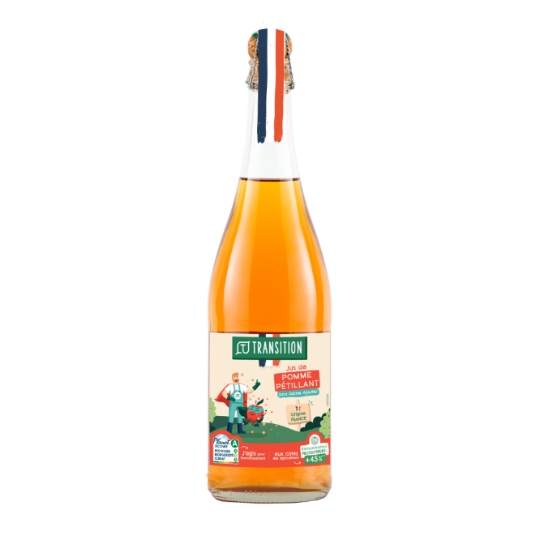 Jus de Pomme Pétillant Bio TRANSITION