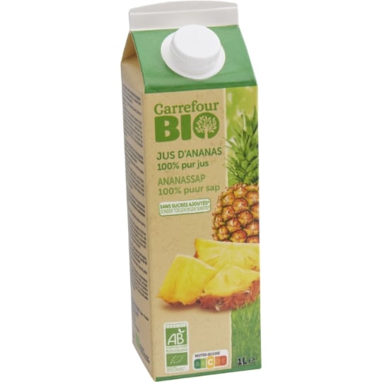 Jus d'Ananas Pur Jus Bio CARREFOUR BIO