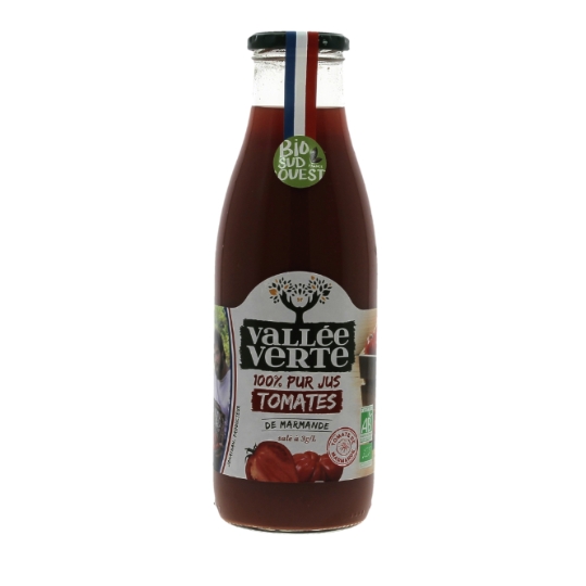 Jus de Tomate 100% Pur de Tomate de Marmande Bio VALLEE VERTE