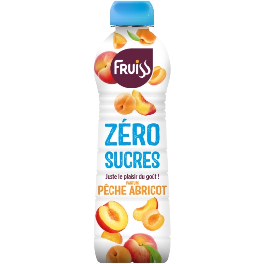 Sirop Parfum Pêche Abricot Zéro Sucres FRUISS