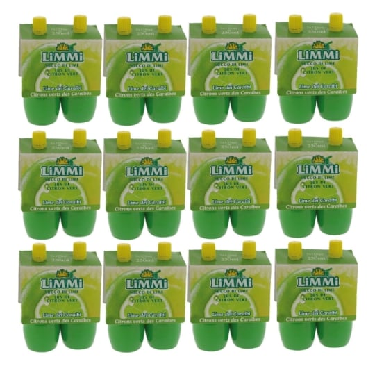 Lot 12x Jus De Citron Vert Pressé - Limmi -  2 Flacons 125ml LIMMI