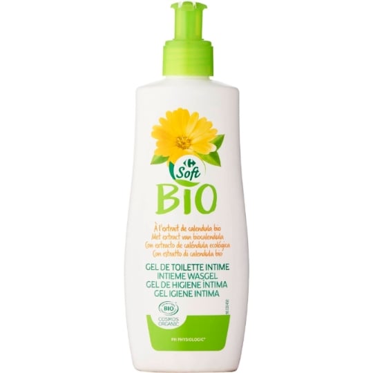 Gel Douche Intime à l'Extrait de Calendula Bio CARREFOUR SOFT BIO
