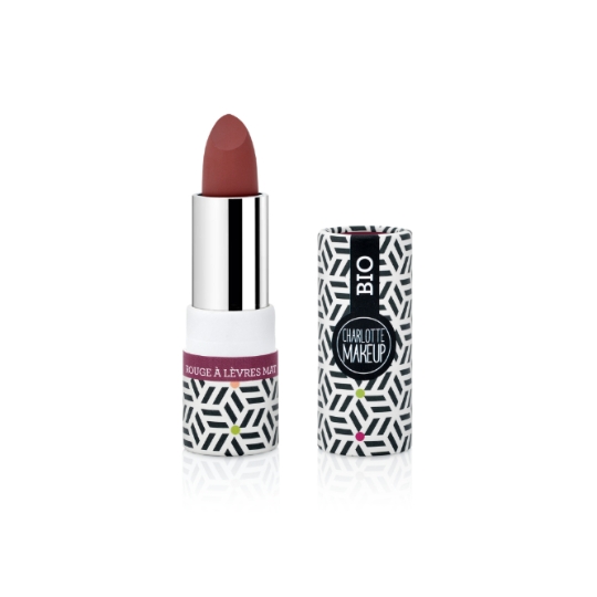 Rouge à lèvres à lèvres Mat Teinte Bordeaux (6) Bio CHARLOTTE MAKE UP