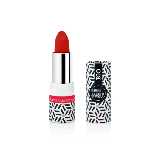 Rouge à lèvres Mat Teinte Rouge Parfait (09) Bio CHARLOTTE MAKE UP