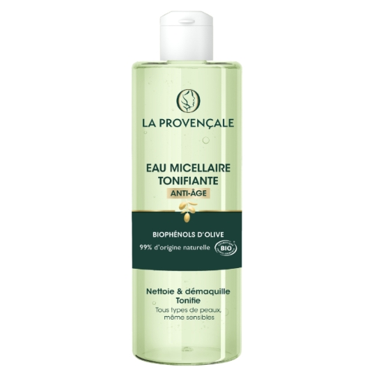 Eau micellaire Anti-âge Visage et Yeux Tous Types de Peaux Même Sensibles Biophénols d'Olive Bio LA PROVENCALE BIO