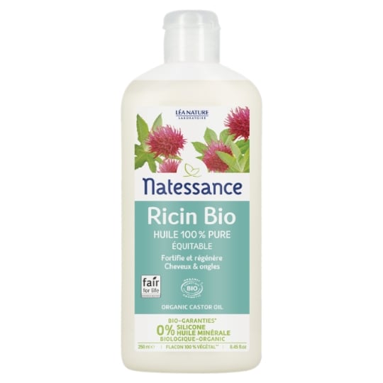 Huile Capillaire Cheveux Secs et Abîmés Fortifie Ongles et Cils Ricin Bio LEA NATURE