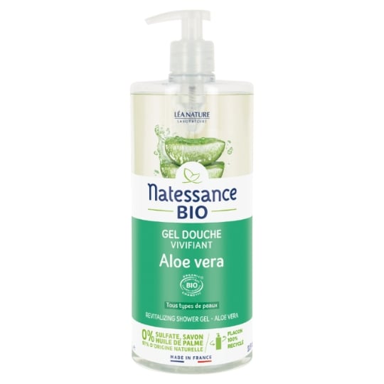 Gel douche Corps Peaux Sensibles Aloe Vera Bio NATESSANCE