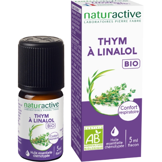 Huile essentielle Thym à Linalol 100% Pure et Bio NATURACTIVE