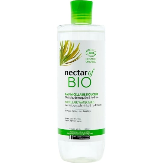 Eau micellaire Visage Yeux Lèvres Démaquille et Hydrate Bio NECTAR OF BIO