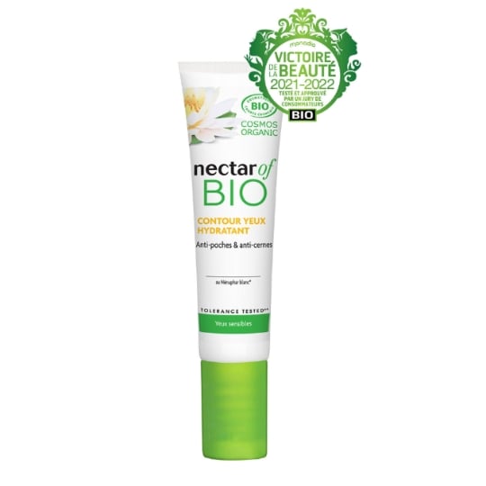 Crème Hydratant Visage Anti-cernes Anti-poches Nénuphar Blanc Bio NECTAR OF BIO