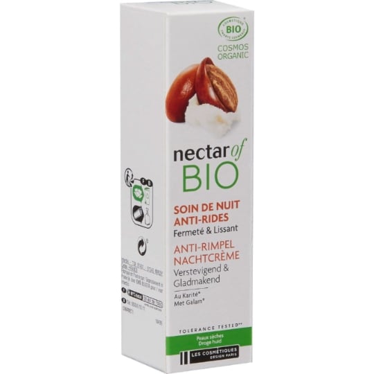Crème Anti-rides Nuit Visage Karité Bio NECTAR OF BIO