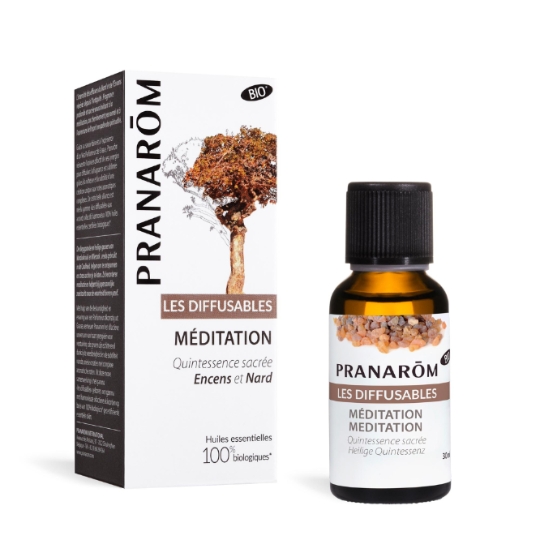Huile essentielle Méditation Bio Encens et Nard PRANAROM