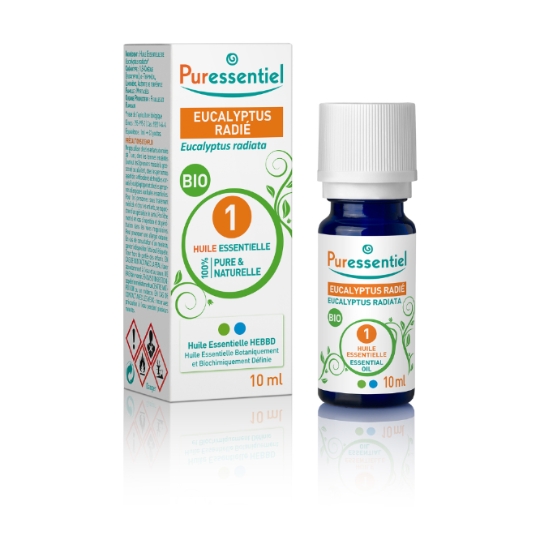 Huile essentielle Eucalyptus Radié 100% Pure et Essentielle Bio PURESSENTIEL